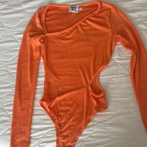 PRINCESS POLLY orange cutout bodysuit!